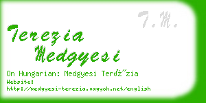 terezia medgyesi business card